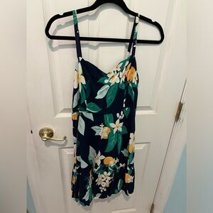 Old Navy Navy floral dress size large